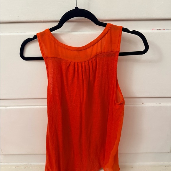 Merona Vibrant Orange Sleeveless Blouse - Picture 3 of 3